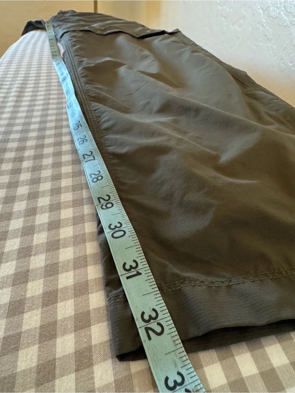 The North Face Convertible Hiking Pants Men’s 36 Long Zip Off Cargo Khaki Trail